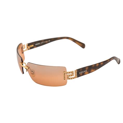 versace sunglasses model 9009|Versace rimless sunglasses.